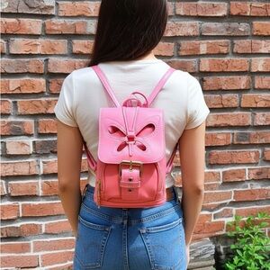 Chic Mini Pink Backpack for Women